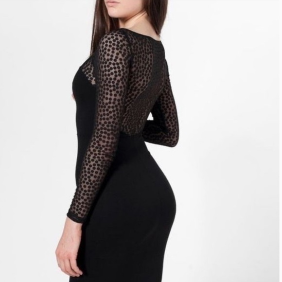 American apparel sheer midi bodycon dress, small - Picture 4 of 13